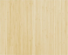 vidaXL Covor dreptunghiular, natural deschis, 80x100 cm, bambus