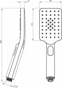 Alpinia Nero para de dus neagra - black NGA_N51S