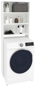 Raft Masina de Spalat Fyn, Alb, 65 x 25 x 170 cm