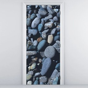 Fototapet pentru usă - Pietricele de plajă (95x205cm)