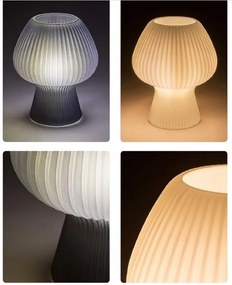 Veioza/Lampa de masa decorativa, Vinelle alb