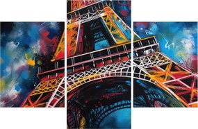 Tablou - Pictură a Turnului Eiffel II. (90x60 cm)