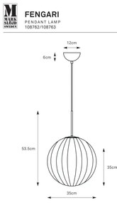 Lustră pe cablu Markslöjd 108763 FENGARI 1xE14/40W/230V bej