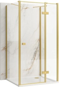 Cabina de dus Rea Atlas 90x80 Brush Gold