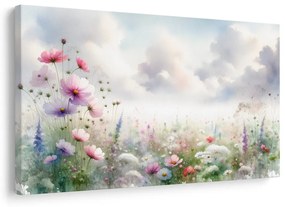 Tablou pajiște romantică cu flori