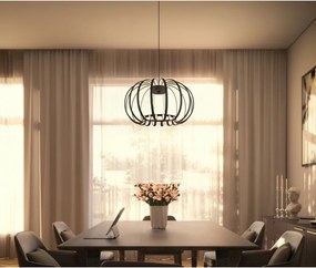 Lustra LED suspendata moderna RIBBON negru
