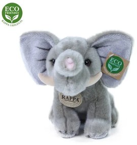 Elefant din pluș Rappa, 18 cm