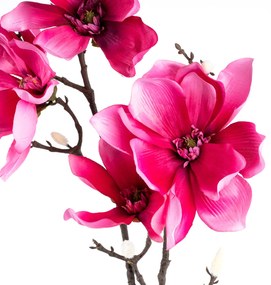Floare artificială Magnolie roz, 86 cm