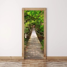Autocolant adeziv pentru ușă Ambiance Suspension Bridge, 83 x 204 cm