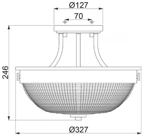 Lustră aplicată MANTLE 2xE27/60W/230V alamă Quoizel