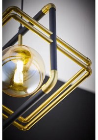 Lustră pe cablu Jupiter 2025 FIORI 1xG9/10W/230V negru/auriu/bej