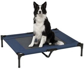 PawHut Pat pe picioare pat pentru câini pisici pat de tabără pat ridicat animale material textil Oxford textilenă micro-perforată oțel | Aosom Romania
