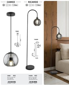Lampadar, Lampa de podea design modern Ricardo