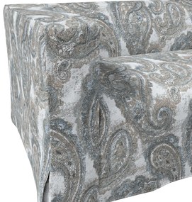 Husă canapea Klippan cu 2 locuri, lungă, cu pliuri contrastante