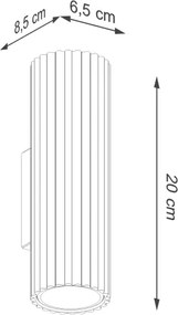 Brilagi - Aplica de perete CRESTO 2xGU10/10W/230V 20 cm roz