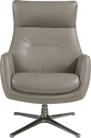 Fotoliu pivotant, rabatabil tapitat cu piele George