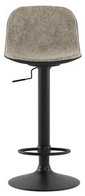 STONES Scaun din microfibră 39cm X 45cm H. 86/102cm | Aosom Romania