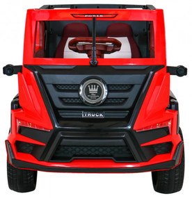 Camion Electric cu acumulator pentru copii NOVOKIDS™ Super Trailer , Roti din Cauciuc EVA, Max 30 kg , Usi cu deschidere , Baterie12V, 2 Viteze,