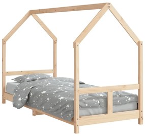 835715 vidaXL Cadru de pat pentru copii, 80x200 cm, lemn masiv de pin