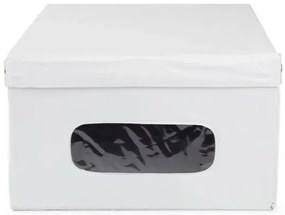 Compactor Cutie de depozitare pliabilă cu capac SMART, 50 x 40 x 25 cm, albă, S
