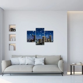 Tablou - Municipiul nocturn (90x60 cm)
