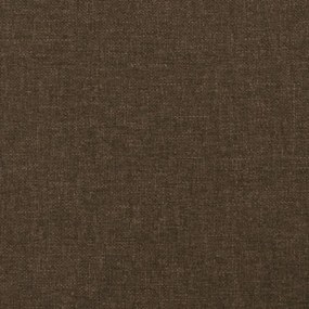 Pat box spring cu saltea, maro inchis, 120x200 cm, textil Maro inchis, 120 x 200 cm, Culoare unica si cuie de tapiterie