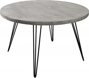 Masa bistro design industrial vintage Scorpion 80cm Mango, gri