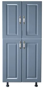 Soldat 60 cu 4 usi Zebra MDF albastru drept