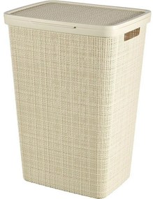 Curver Coș de rufe Jută 58 l, bej