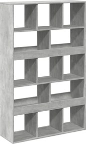 vidaXL Bibliotecă, gri beton, 100x33x156,5 cm, lemn prelucrat
