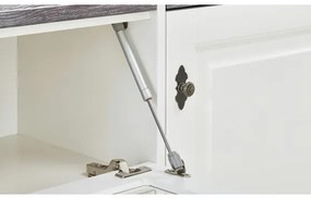Bufet 2+2Usi + 3Sertare Cabana, Alb &amp; Antracite, 174,4 x 42 x 90 Cm