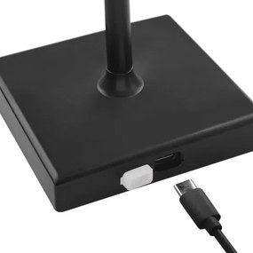 Lampă LED reîncărcabilă dimabilă EMOS Z7630B KATIE LED/4W/10V 1800mAh IP44 negru