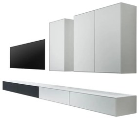 Set masă TV și 2 comode albe-negre Edge by Hammel - Hammel Furniture