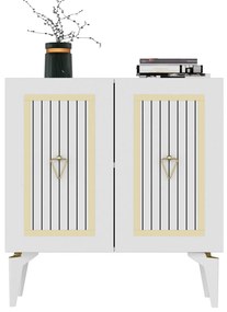 Dulap Lideke 3 (alb + auriu) . 1093351
