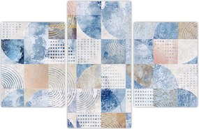 Tablou - figuri geometrice pe perete (90x60 cm)