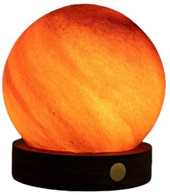 Decorațiune luminoasă maro închis cu USB ø 8 cm Sand Storm – Gingko