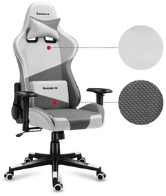 Fotoliu gaming Fusion 6.2 (alb + gri). 1087487