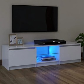 Comoda TV cu lumini LED, alb, 120x30x35,5 cm 1, Alb, 120 x 30 x 35.5 cm