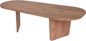 Masuta cafea OVALIS, pin, PAL, 130x65x40 cm