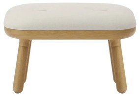 Scaun alb-în culoare naturală Paff Low – UMAGE