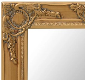 Oglinda de perete in stil baroc, auriu, 50 x 40 cm 1, Auriu, 50 x 40 cm