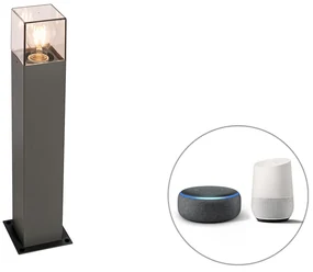 Lampă de exterior inteligentă de podea antracit 50 cm incl. Wifi P45 - Denmark