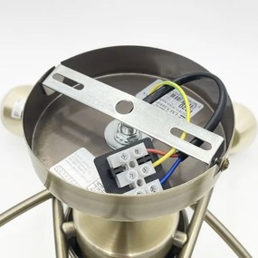 Lustră aplicată DONNA 5xE27/60W/230V patină