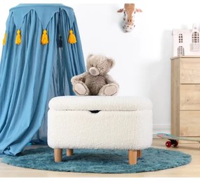 Taburet PIXI, 37 x 61 cm, alb