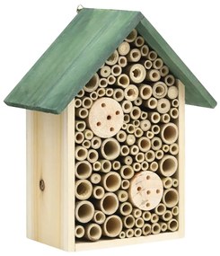 Casa pentru insecte, 2 buc., 23x14x29 cm, lemn masiv de brad