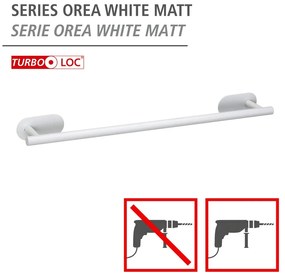 Suport pentru prosoape alb autoadeziv din oțel inoxidabil Orea Uno – Wenko