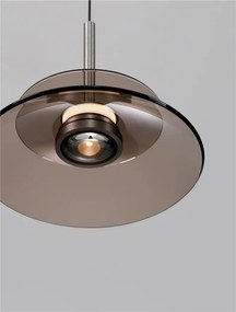 Lustra LED design ambiental Esti maro inchis 23cm