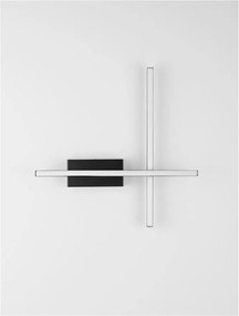 Aplica de perete LED design modern QUAM negru