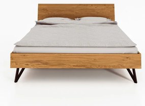 Pat dublu din lemn de stejar 160x200 cm Golo 2 - The Beds