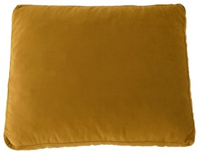 Canapea complet tapiţată, 3 locuri, ţesătură muştar, LUANA